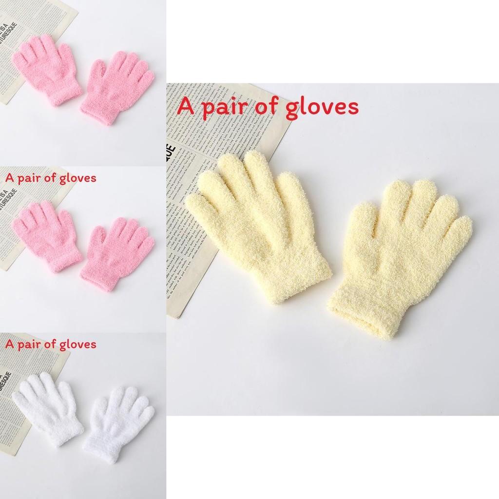 Simple Solid Color Adult And Children Winter Warm And Windproof Plush Gloves For Winter Outdoor Activities