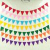 Festival Outdoor Kindergarten Decoration: Non-Woven Fabric Flower and Birthday Colored Pennant Flags