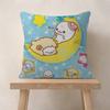 Kawaii Cartoon Mamegoma anime  Pillow Gift Home Office Decoration Bedroom Sofa Car Cushion Cover case 45x45