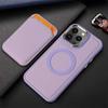 Liquid Silicone Magnetic Phone Case for APPLE iPhone 14 13 12 11 Pro Max 14 14Pro Magsafig Leather Card Holder Cover Wireless Charging