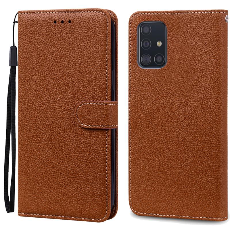 A51 Case For Samsung Galaxy A51 Case Leather Wallet Flip Case For Samsung Galaxy A71 Case A 51 71 Silicone Cover Coque Fundas