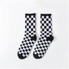 5 Paare Herbst- und Winter-Karosocken Damen Mid-Tube Herren- und Damen-Passstrümpfe