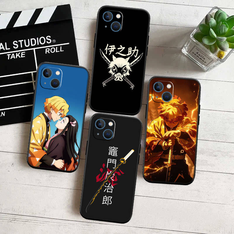 MH38 Demon Slayer Phone Shell Case for Redmi Note 12 12S 12C 13 13C 13R 14 14S 14R 14C Pro Max Plus A3 A3X A4 A5 11A 13X