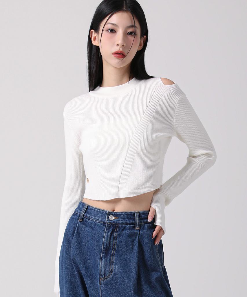 AVANDRESS Tati Hole Round Knit Melange