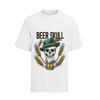 Beer Skull Drink Beer Hops Large T-Shirt Mens Womens Tees Top Men Cotton