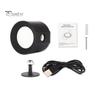 1 Set LED Magnetic Wall Lamp Intelligent 360 Degree Rotation USB Charging 3-Color Temperature Remote Control Long Battery Life Lamp
