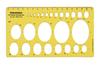 Traceease Geometric Drafting 45 Ellipse Template Drawing Stencil, Designing Template Measuring Ruler