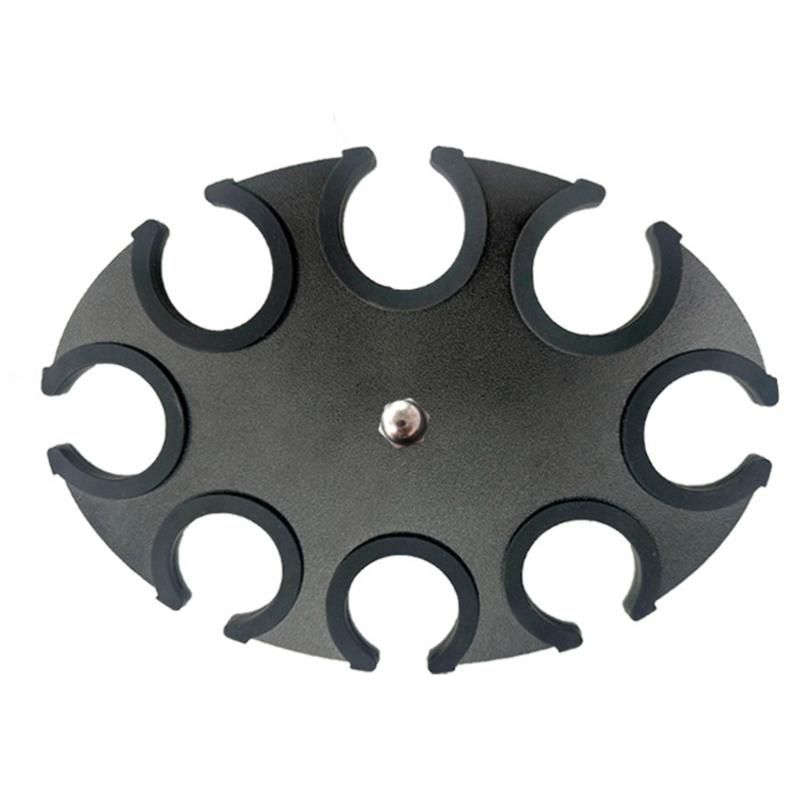 Multi Microphone Holder Organiser Round Shape Mic Storage Stand Tray Equipped with Silicone Sleeve & Mounting Screw