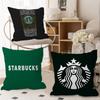 Cool S-Starbucks LOGO Cushion Cover Car Throw Pillow Case For Sofa Car Christmas Gift 40x40cm 45x45cm