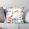 Musical Notes In Harmony Pillowcase Polyester Linen Velvet Pattern Zip Decor Pillow Case Home Cushion Cover Wholesale