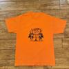 4 Hunnid Angels T Shirt Orange Medium 19x25 5 YG 400 Vintage Washed Fashion Casual Homme Breathable Soft Stretched Versatile