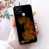 Clear Cover For Realme C21 Case RMX3201 Cute Cat Fashion Butterfly Funny Painted Phone Casing For Real me C21
