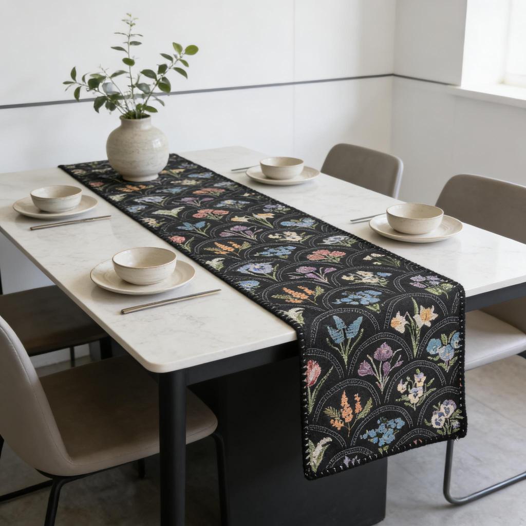 Dining Table, TV Cabinet & Center Table Washable Modern Cotton Linen Nordic Design Table Runner