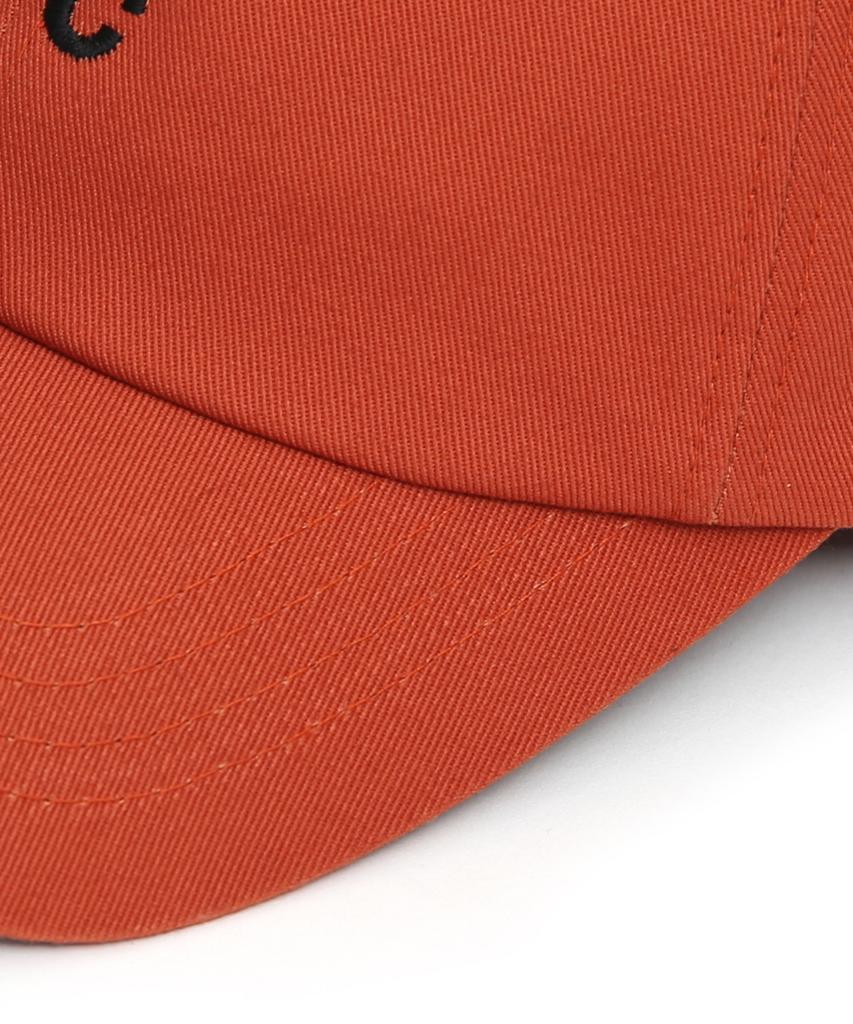 Eondeokeonteulol Cotton Logo Ball Cap Wave Logo / Authentic B B / Orange
