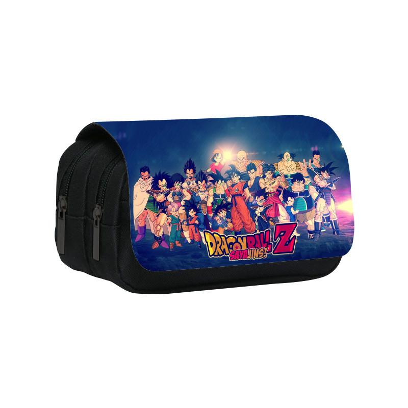 Dragon Ball Double Layer Pencil Case With Large Capacity For Students And Office Use
