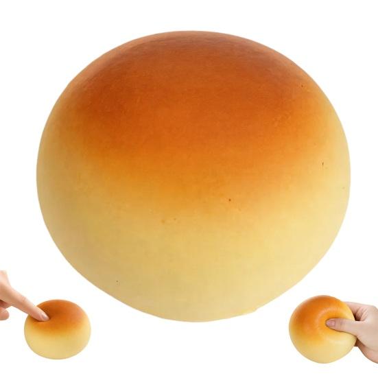 Cute Desktop Decorations Simulation Steamed Bun Squeeze Toy, Soft PU Slow Rising Fidget Relaxation Tools for Students Toy Anxiety Relief, Realistic