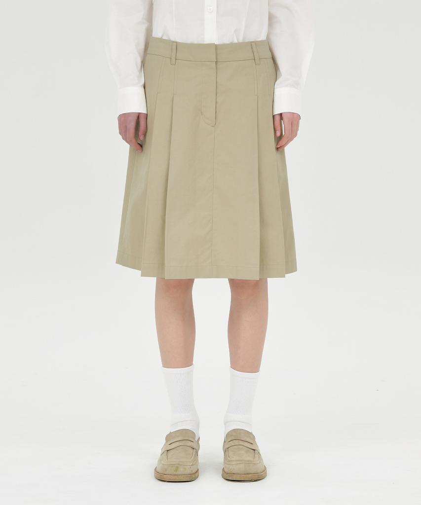 Beulaunyadeu W Pleated Skirt, Beige