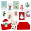 Weihnachtskarten-Set, gefalteter Umschlag im Weihnachts-DIY-Stil, handgeschriebene Segens-Weihnachtskarte