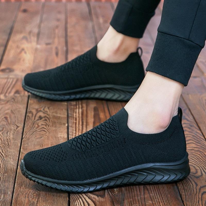 Mesh Men Shoes Casual Summer Lightweight Sneakers Men Couple Walking Shoes Breathable Slip On Loafers Running Shoes for Men