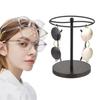 Metal Sunglasses Display Stand Desktop Eyewear Holder Organizer Rack for Sunglasses and Accessories with Rotatable Design and Stable Base