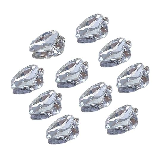 10Pcs Nail Art Rhinestones Sparkling Metal Ornaments Nail Art Accessories for DIY Crafts Nails Clothes Shoes Jewelry