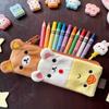 Cartoon Federtasche Bleistiftetui Schüler Schreibwaren Taschen Organizer Cartoon Easy Bear Langes Plüsch Aufbewahrung Bleistifttasche