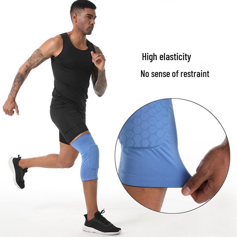 Anti-Collision Honeycomb Knee Pads for Outdoor Sports & Cycling - Breathable, Protective Lycra Gear