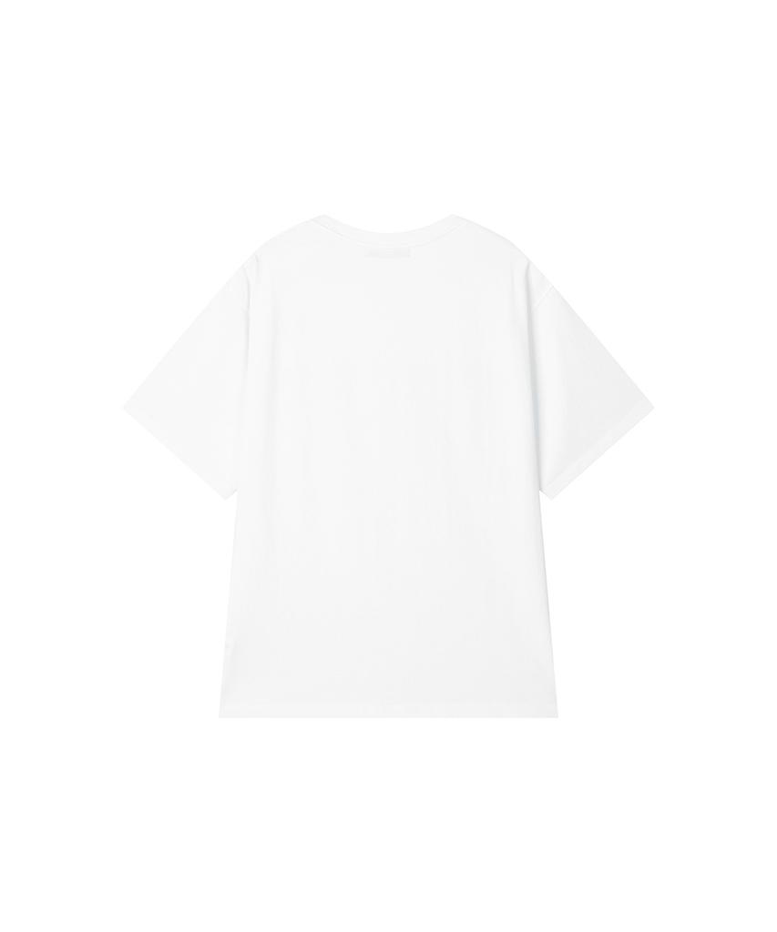 Lotaib Color Over Fit Short Sleeve - White