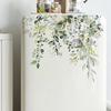 Green Plant Leaves Wall Sticker Bathroom Toilet Decor Living Room Cabinet Home