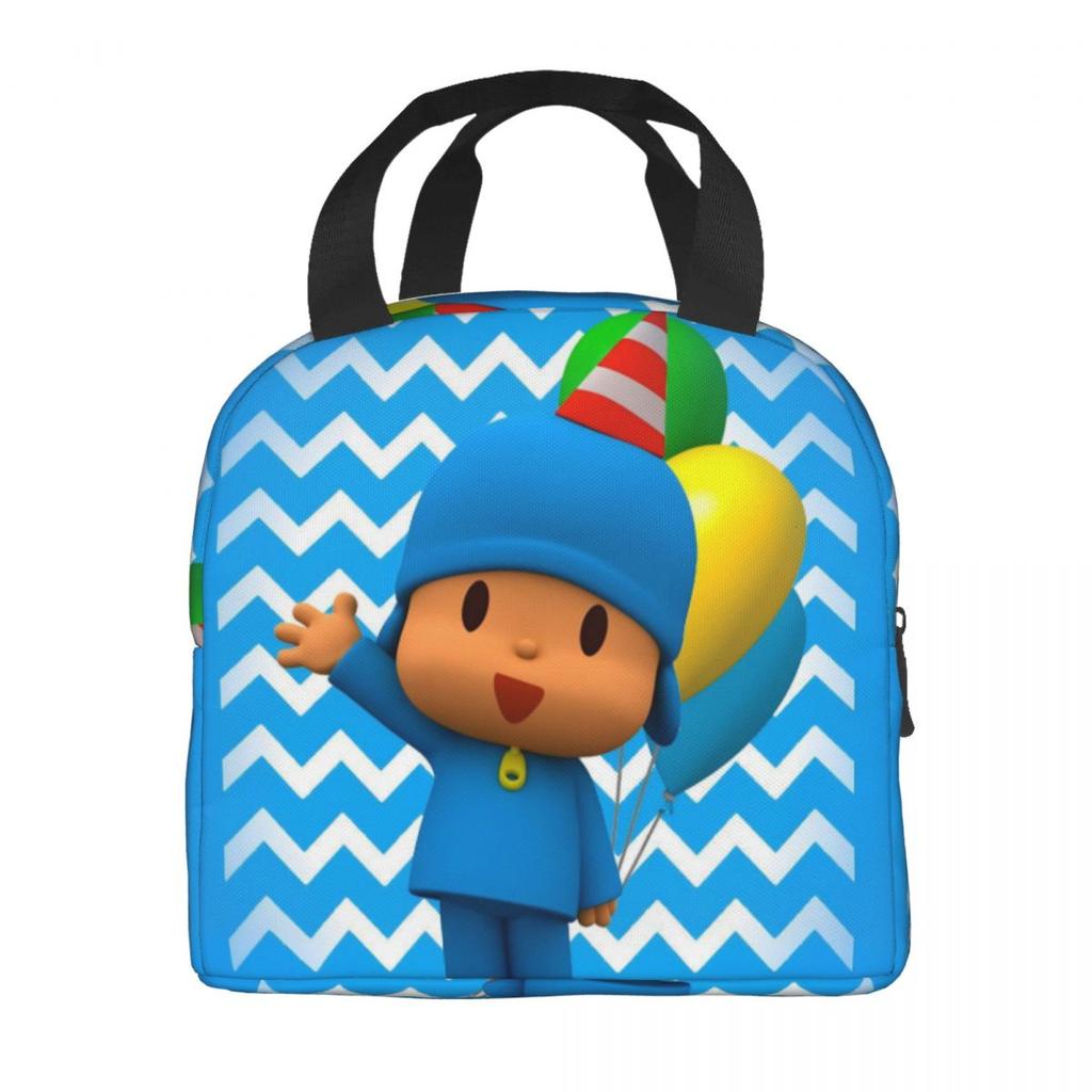 Insulated Lunch Boxes Pocoyoes Cartoon Comdy Accessories Lunch Container Multifunction Thermal Cooler Bento Box For School
