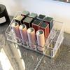 Boîte de rangement transparente pour rouge à lèvres, gain de place, 12/18/36 compartiments, pour maquillage féminin, usage quotidien