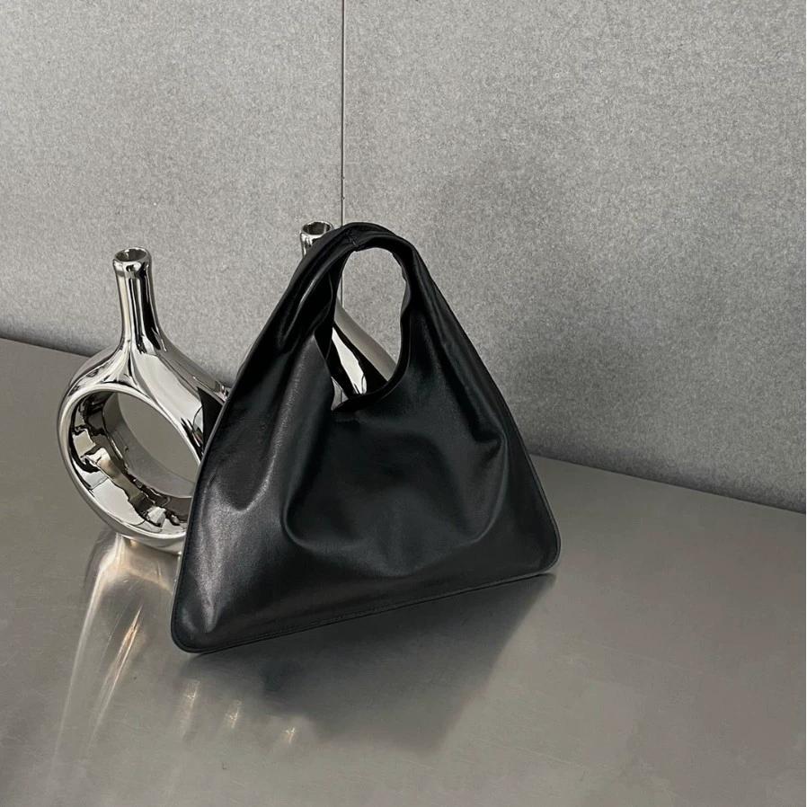 Simple Design Small Bindle Trendy Bag PU Leather Handbag for Women Casual Winter Shoulder Bags