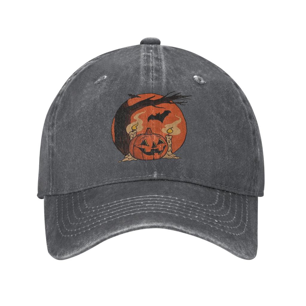 Halloween Pumpkin Casual Baseball Cap For Women Men Summer Outdoor Sport Trucker Hat Trendy Wholesale Baseball Caps