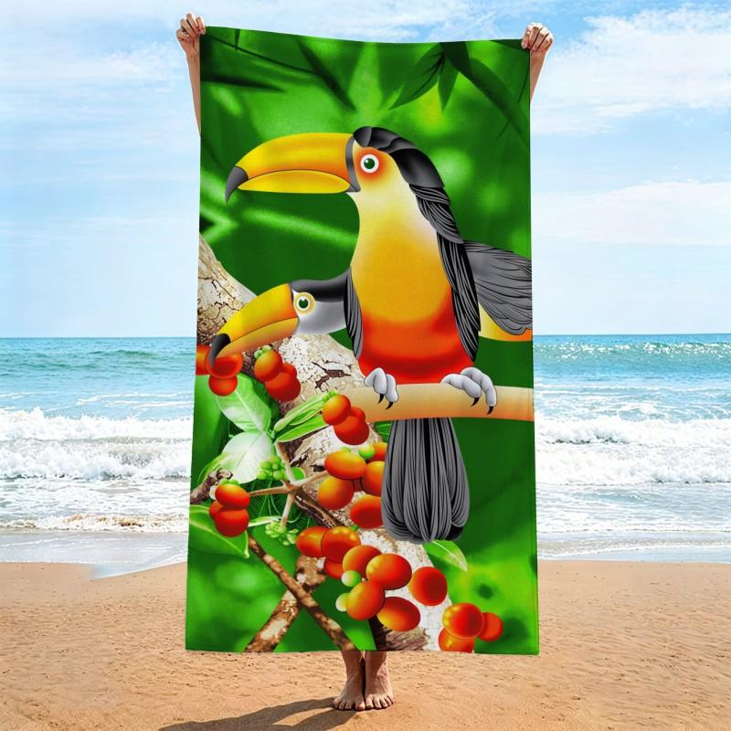 Ultra Absorbent Quick Dry Microfiber Beach Towel With Large Floral Print 70x140cm Portable Bath Pool Travel