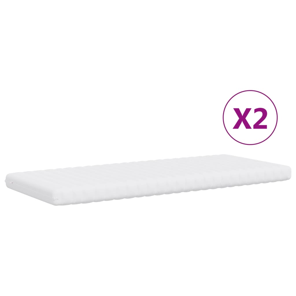 Vidaxl Sofa Rozsuwana Z Materacami, Ciemnoszara, 90X200 Cm, Tkanina