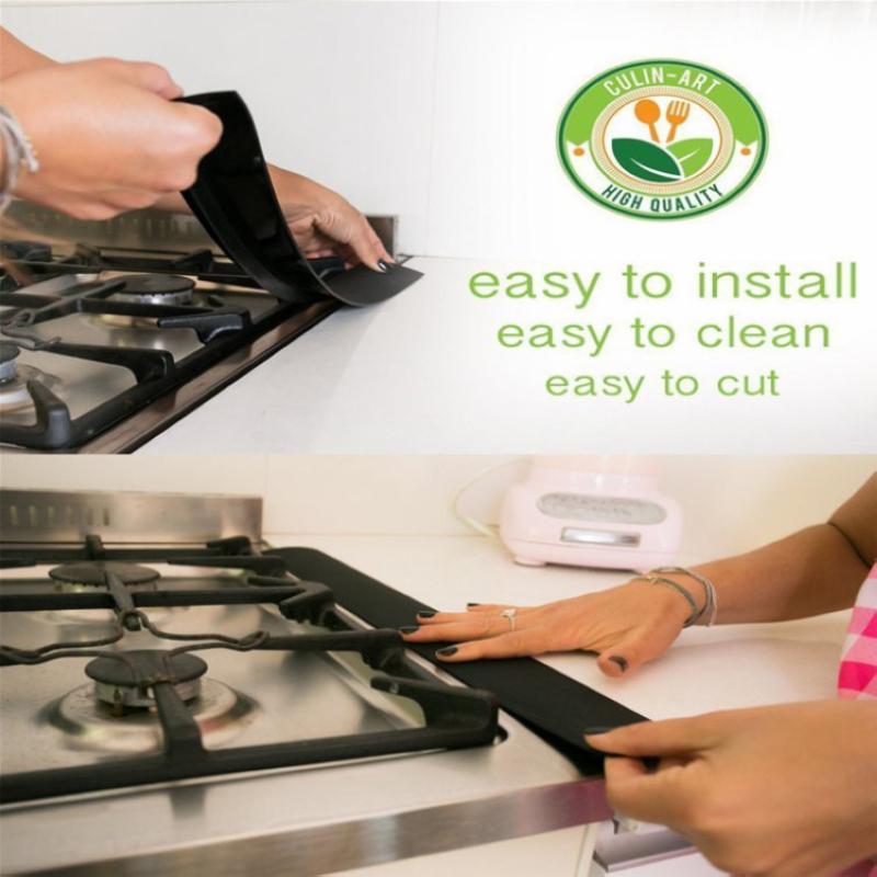 Easy Clean Stove Counter Gap Cover Stove Dust Proof Guard Cover Heat-resistant