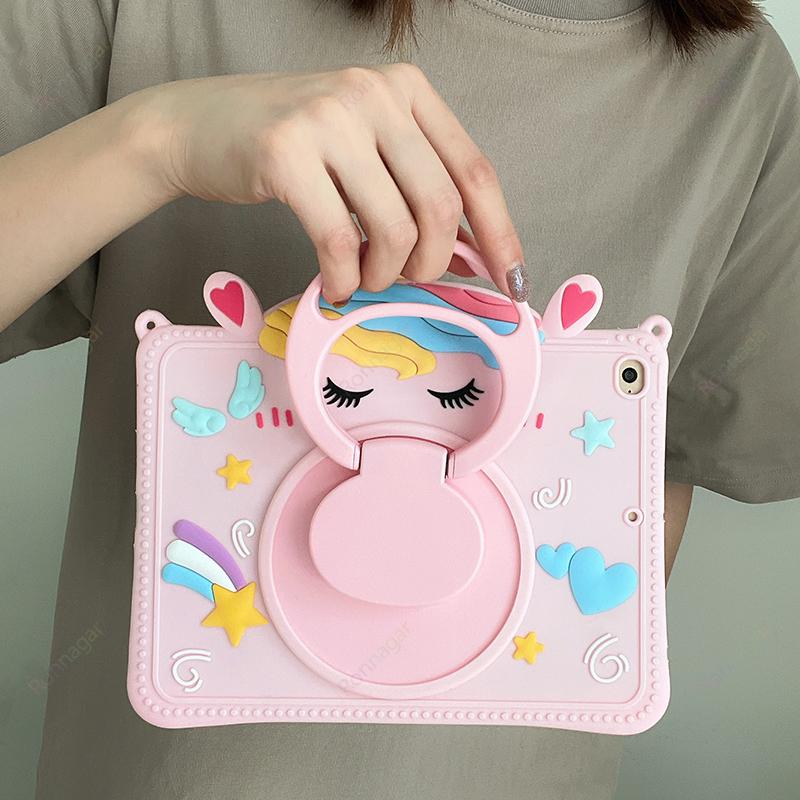 Cartoon Horse Case For iPad A19 12th A16 Air11 M4 M3 M2 Pro11 M4 M2 9.7 10.2 10.9 iPad 6 7 8 9 10th iPad Air 4 5