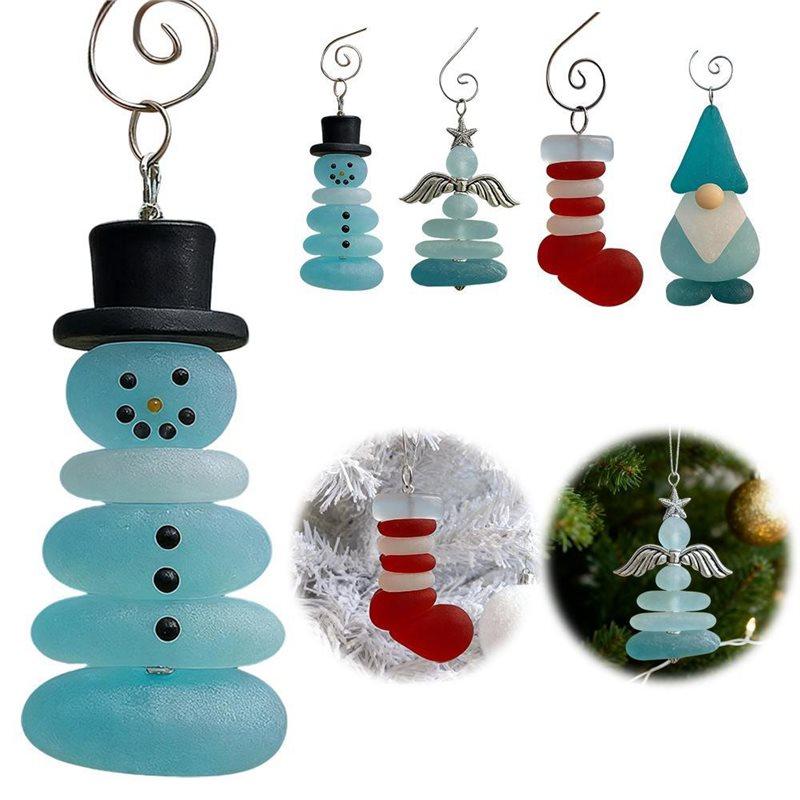 Christmas Coastal Ornaments Christmas Tree Decor Sea Snow Man Christmas Ornament Set For Tree