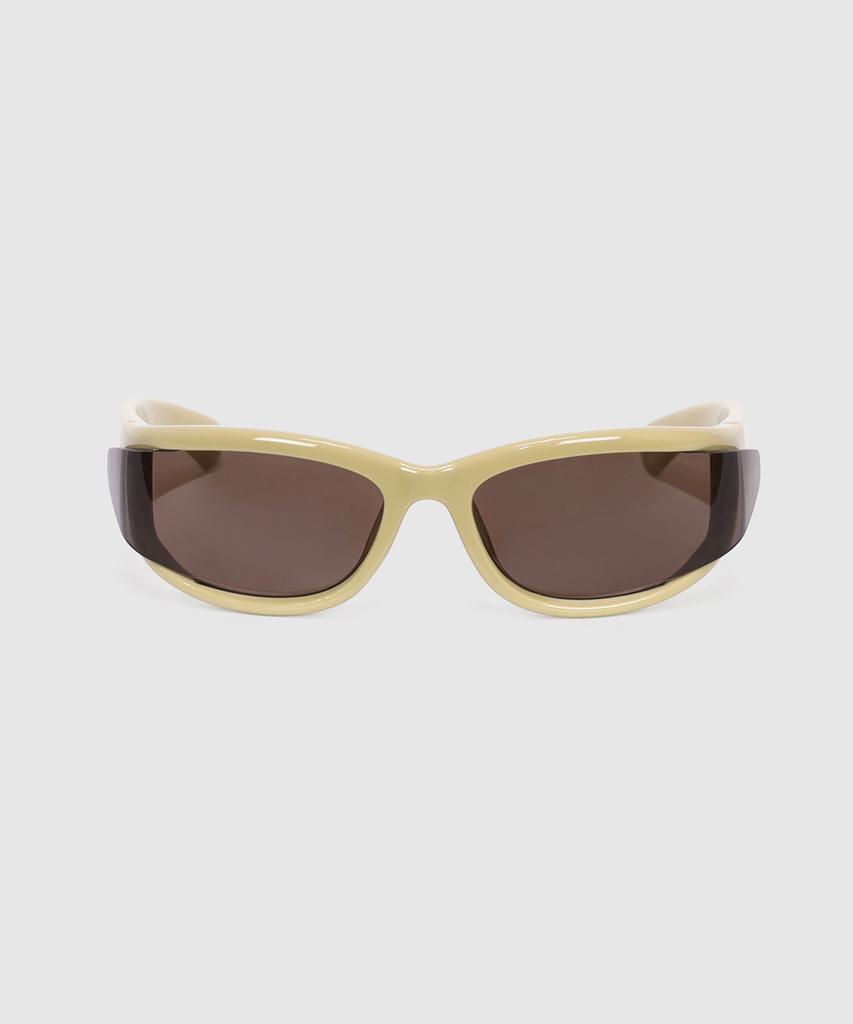 Lukadiseu Lk36 Aero Beige Curved Sunglasses
