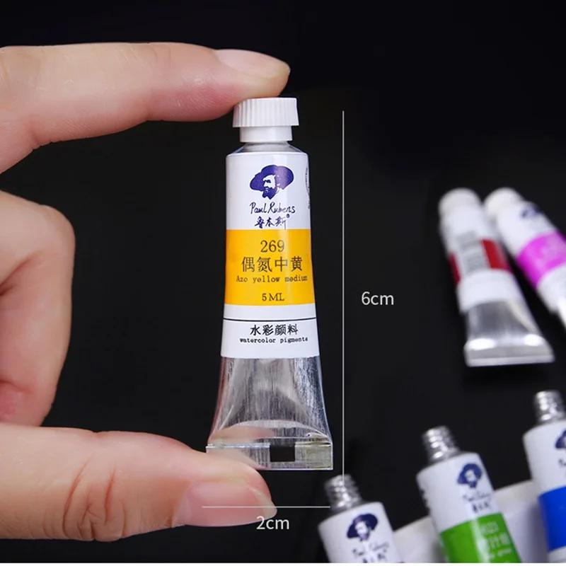 Paul Rubens 5ml 18/24/36 Kleuren Aquarelverf Tube Set Waterverf Pigment voor Beginnende Tekening Kunstbenodigdheden