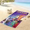 Gepersonaliseerde Naam Eenhoorn Academie Print Strandlaken, Groot Zacht Sneldrogend Handdoek voor Strand Camping Zwemmen_xia