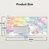 Large Rainybow Unicorn Mouse Pad 900x400x3MM Non-Slip Rubber Base Desk Mat for Keyboard and Computer Gaming Accessories Office