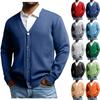 Men's Knit Sweater V Neck Long Sleeve Casual Comfort Color Long Sleeve Top