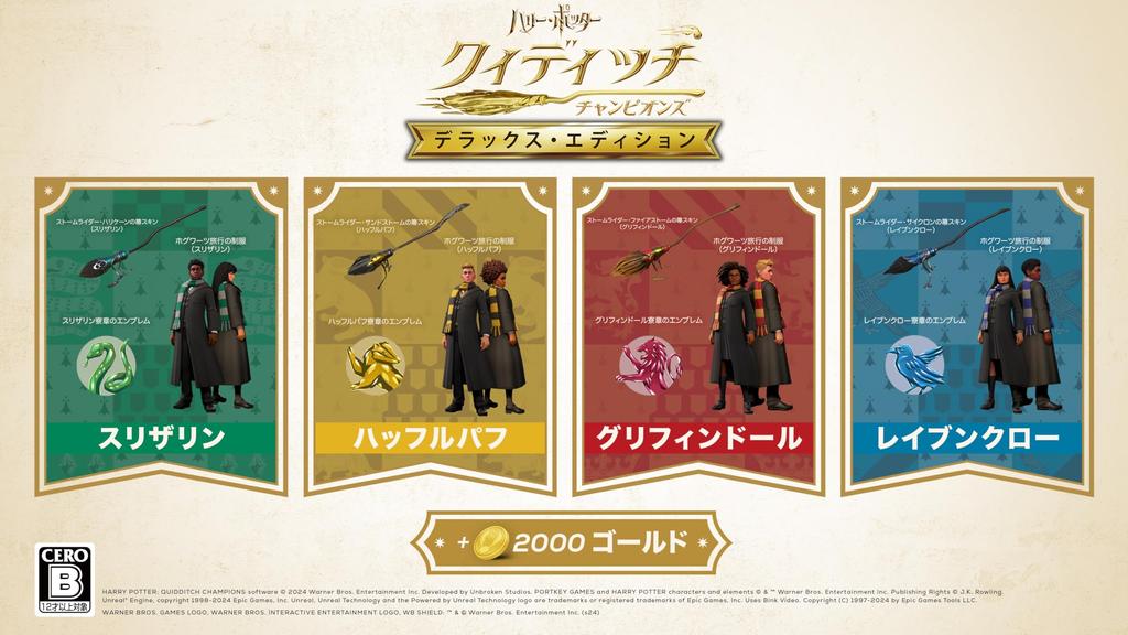 Harry Quidditch Champions Deluxe Edition DLC House Pack Hufflepuff House Pack Ravenclaw House Pack Gryffindor House Pack Switch Potter [Included]