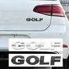 BQJ1 3D ABS GOLF Svart Silver Krom Klistermärke Bil Styling Auto Baklucka Bokstäver Logo Märkning Dekal Emblem För Volkswagen VW qw3