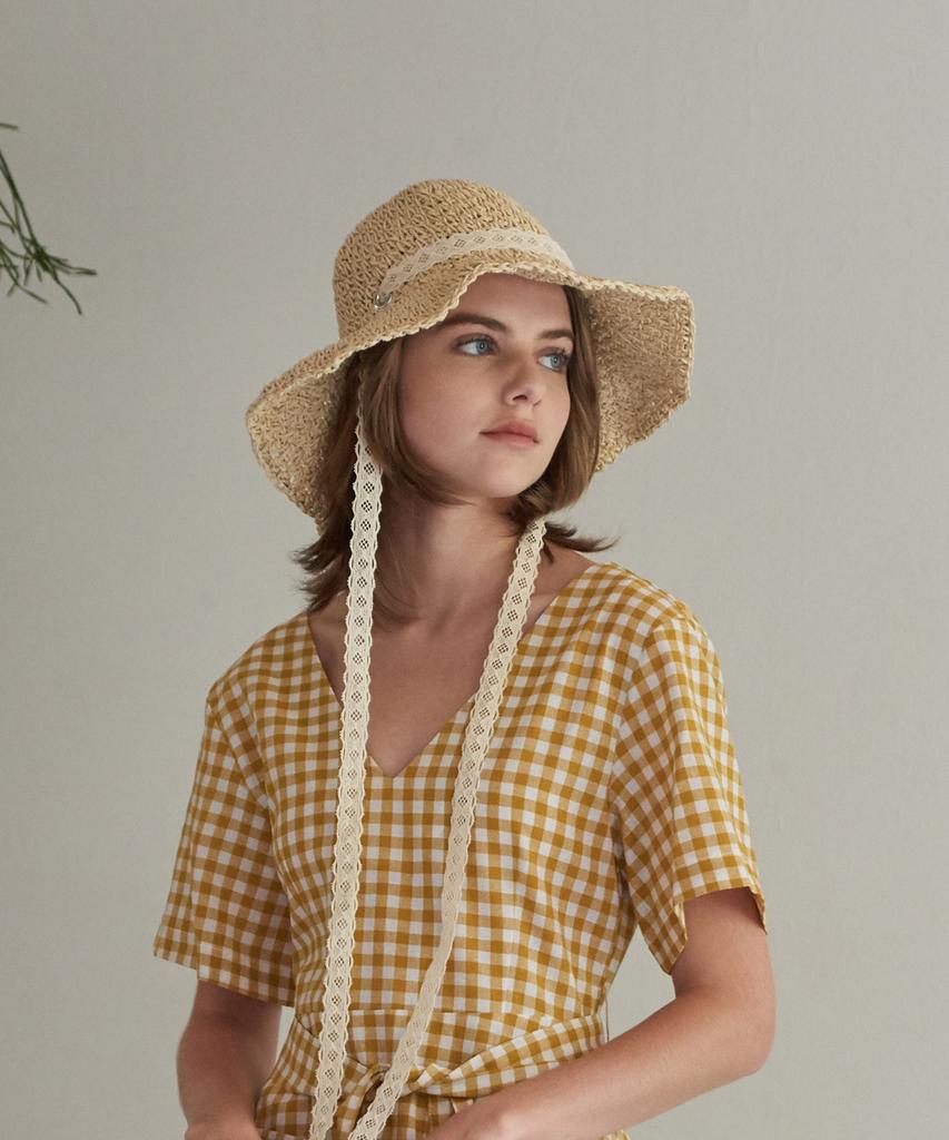 Maneseu Muhr Raffia Hat (2 Colors)