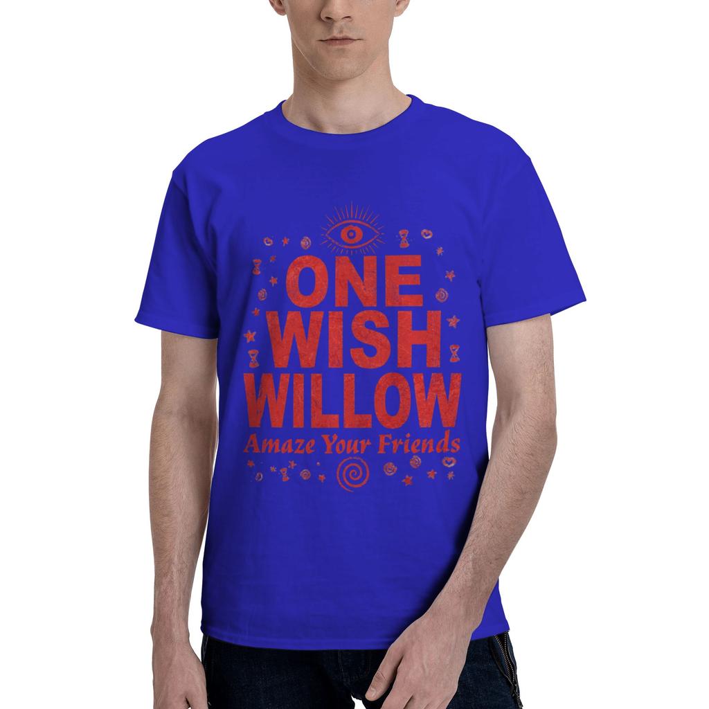 1 Pièce Nom Originalité 100% Coton T-shirt Un Souhait Saules T-shirts Hauts Pour Unisexe