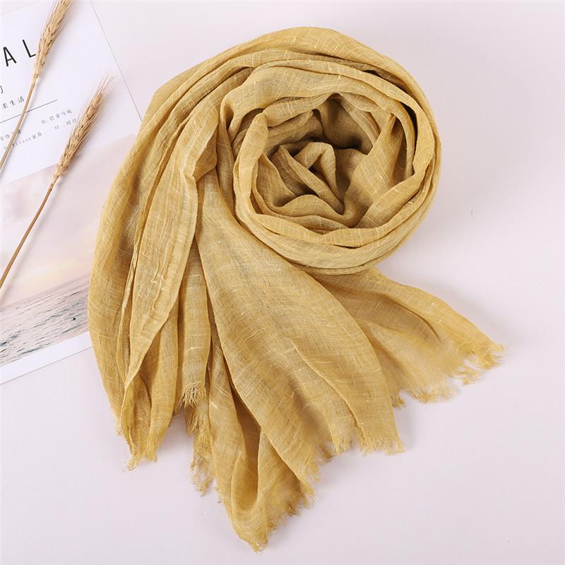 NEW Autumn New Cotton Pashmina Shawl Lady Wrap Warm Winter Scarves Solid Design Print Female Foulard Beach Stoles Scarf