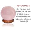 Reiki Kristallprodukte Natürlicher Kristallstein Kugel - Kugel Rosenquarz Kugel für Reiki Heilstein Kugel 30 mm
