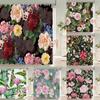 Waterproof Shower Curtains European Flowers 3D Bathroom Curtains With Hooks Printing Decoration 180*240Cm Washable Bath Screen